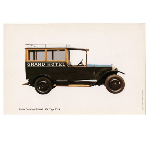 Gravure Berliet omnibus d'hôtel type VHA de 1924